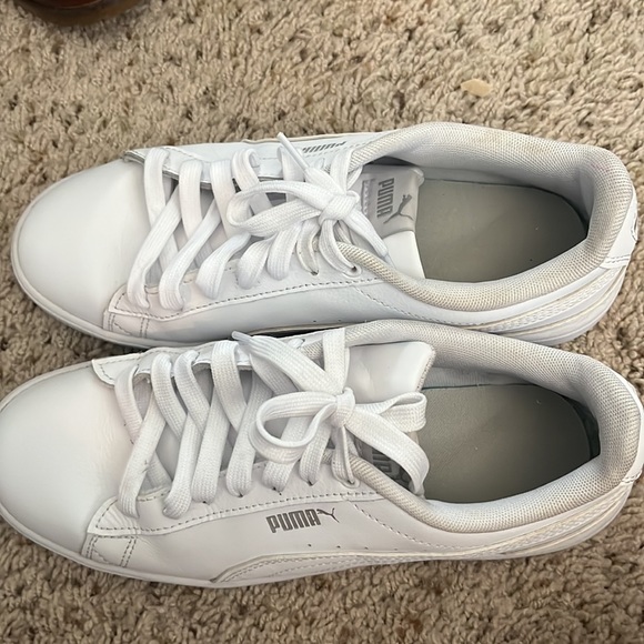 Puma White Fashion Sneakers - Picture 2 of 4